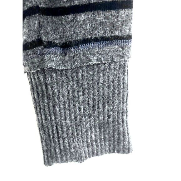 Michael Stars Open Front Grey and Black Striped Long-Sleeve Sweater Sz Small EUC - Picture 3 of 6